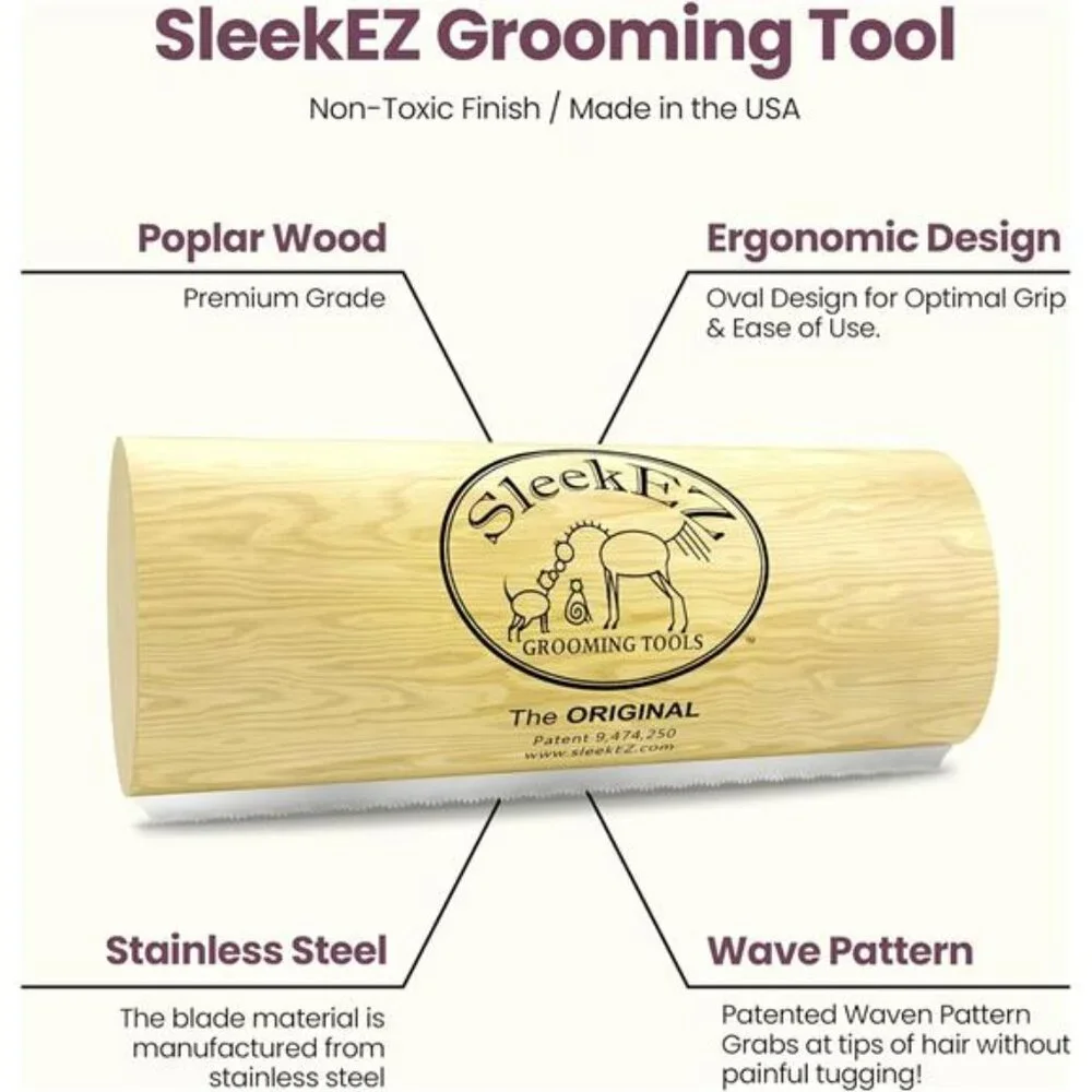 Dog Brush for Shedding & Dog Grooming Supplies, Pets & Pet Hair Removal Tool